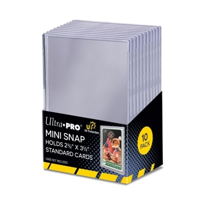 UV Mini Snap Card holder (10 stk) - Ultra Pro - Plastiklommer